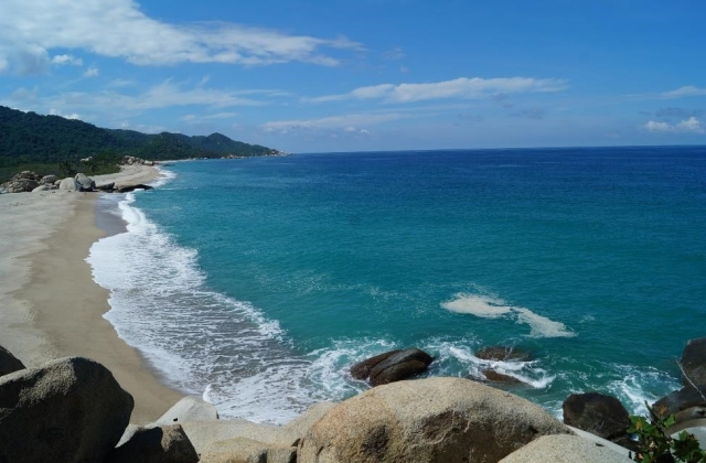 Tayrona: although the beach is inviting, the real adventure awaits in the water.