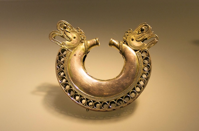 A trinket found at the Museo del Oro