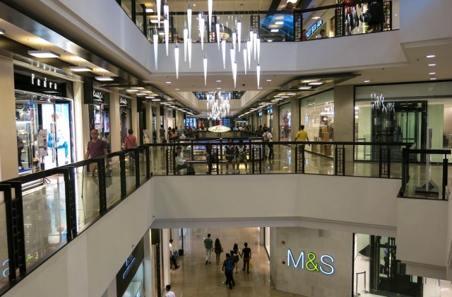 Locals love a day in at the mall like this Greenbelt shopping mall in Makati, Metro Manila. 