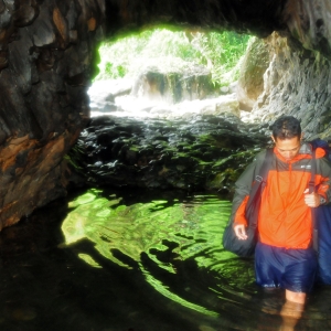At Lusok, a sea cave along the coasts of Calayan island