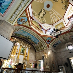 Dentro de la iglesia de Caysasay