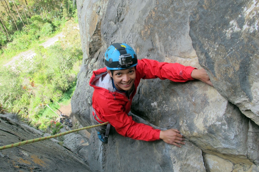 Climbing in Suesca