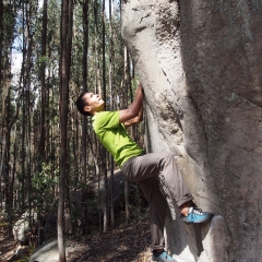 Escalando en bloque en Sutatausa