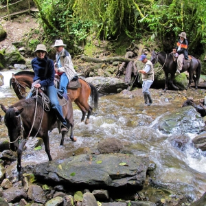 Cruzando un río