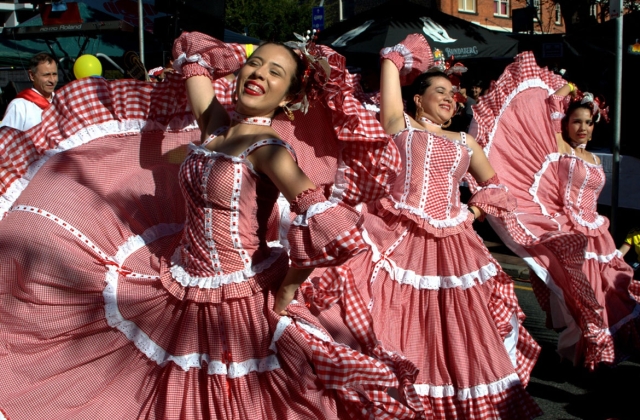 Colombian Independence Day street festival