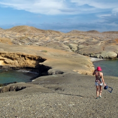 Caminando por la costa del Cabo de la Vela