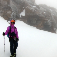 At the top of the route on Santa Isabel