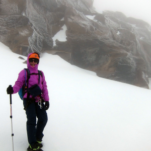 At the top of the route on Santa Isabel