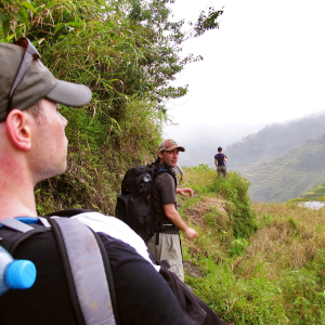 Hiking towards the Cambulo rice terraces