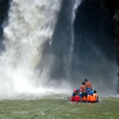 Heading into the falls