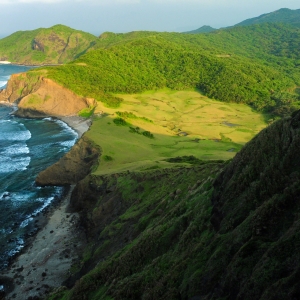 The rugged coastlines of Palaui island