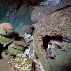The exposed remains of a Cordillera ancestor