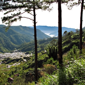 Vista cerca a Sagada, Región de la Cordillera