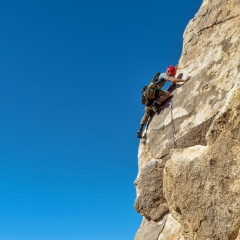 Guide leading a 5.6