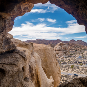 View through the rock