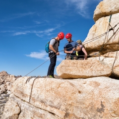 About to rappel