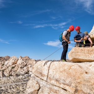 About to rappel