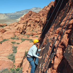 Focused on the rock