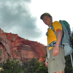 Kolob Arch in the background