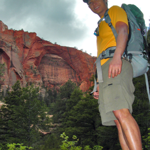 Kolob Arch in the background