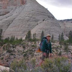 En el borde occidental del Parque Nacional Zion